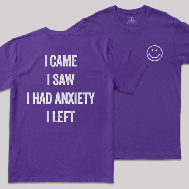 Social Anxiety Chronicles Front and Back Printing Geek T-Shirt