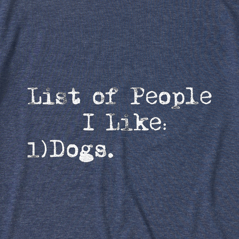 List Of People I Like Ultra Soft Heather Tee