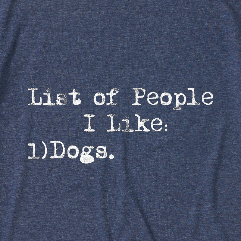 List Of People I Like Ultra Soft Heather Tee