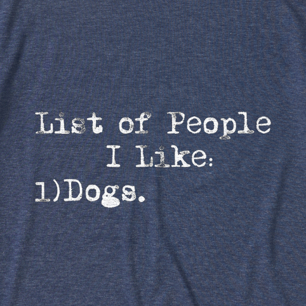 List Of People I Like Ultra Soft Heather Tee