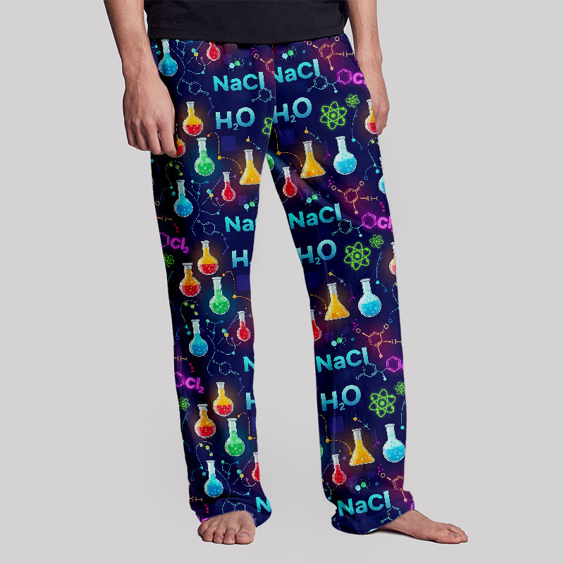 Chemistry Night Delight Print Geek Loungewear Pants