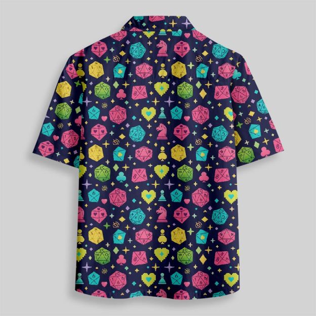  Mystic Dice Glow Button Up Pocket Shirt