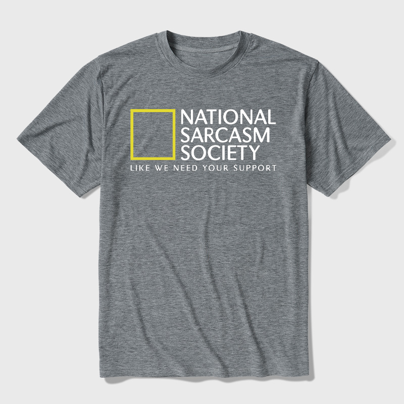 National Sarcasm Society Ultra Soft Heather Tees