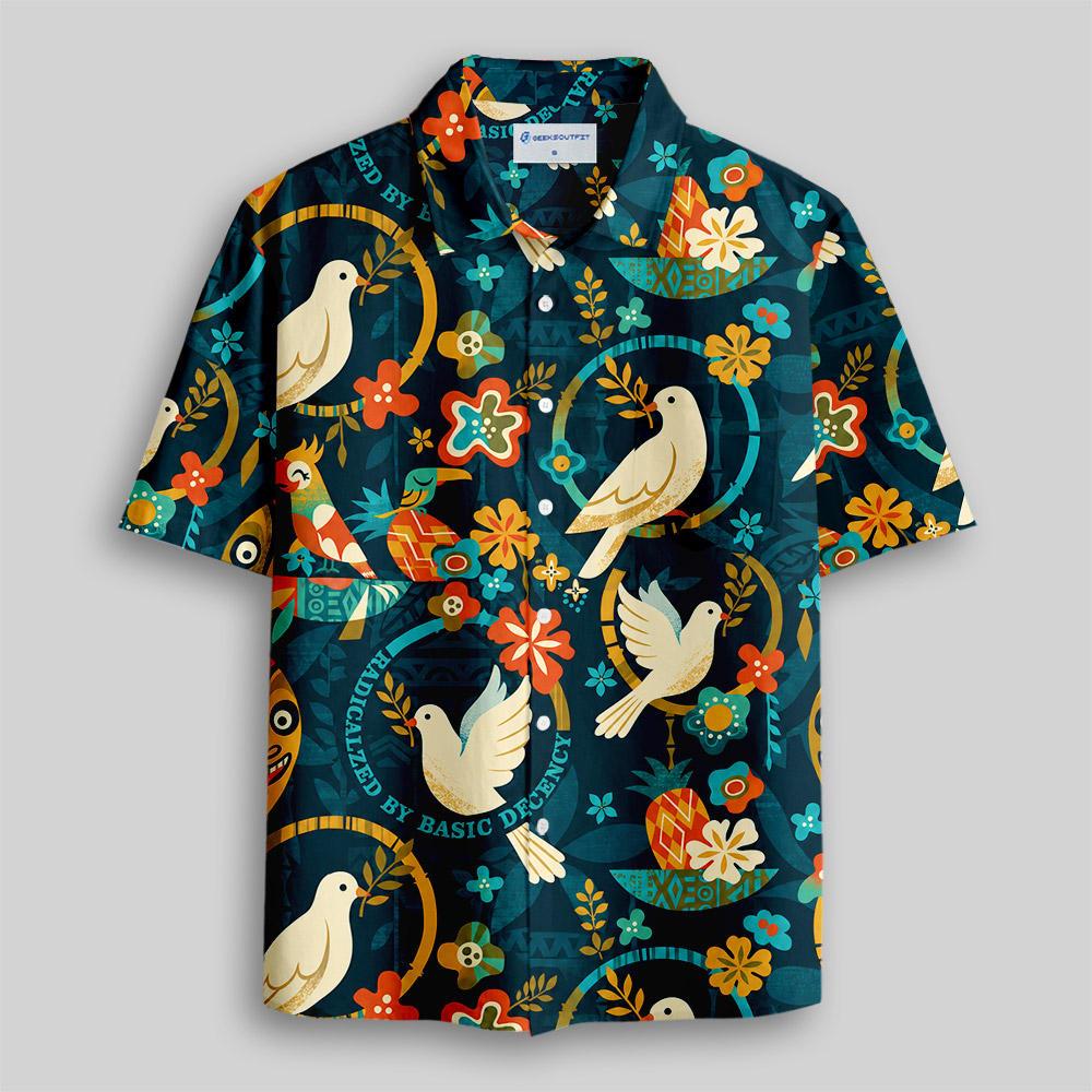 Radicalized by basic decency Botanical Resort Button Up Pocket Shirt