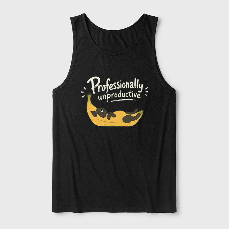 Professionally Unproductive Ultra Soft Heather Tank