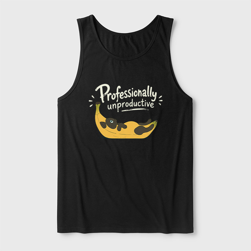 Professionally Unproductive Ultra Soft Heather Tank