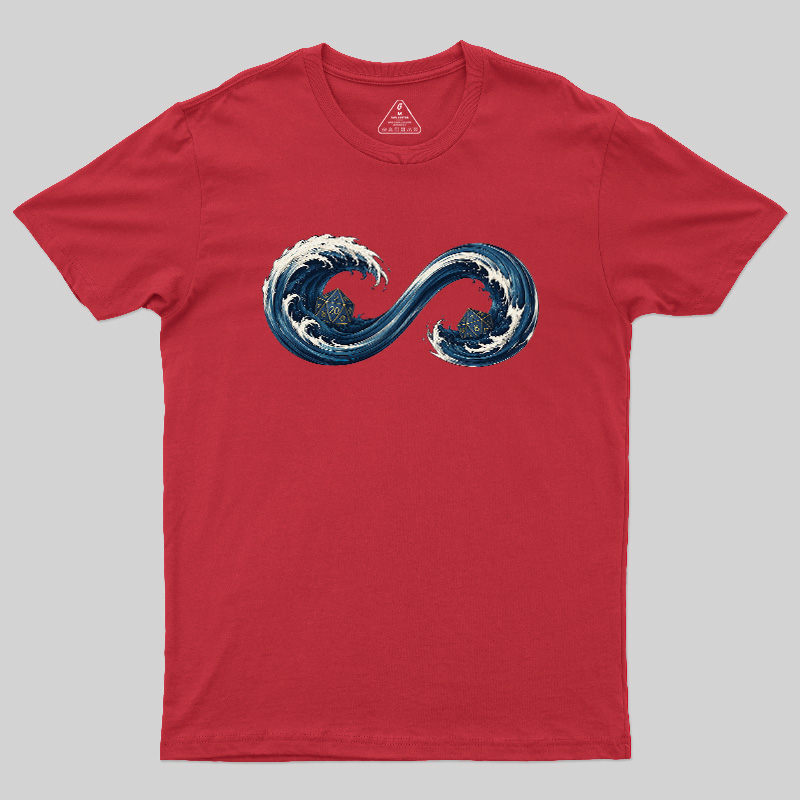 Endless TTRPG Ocean Dice Geek T-Shirt