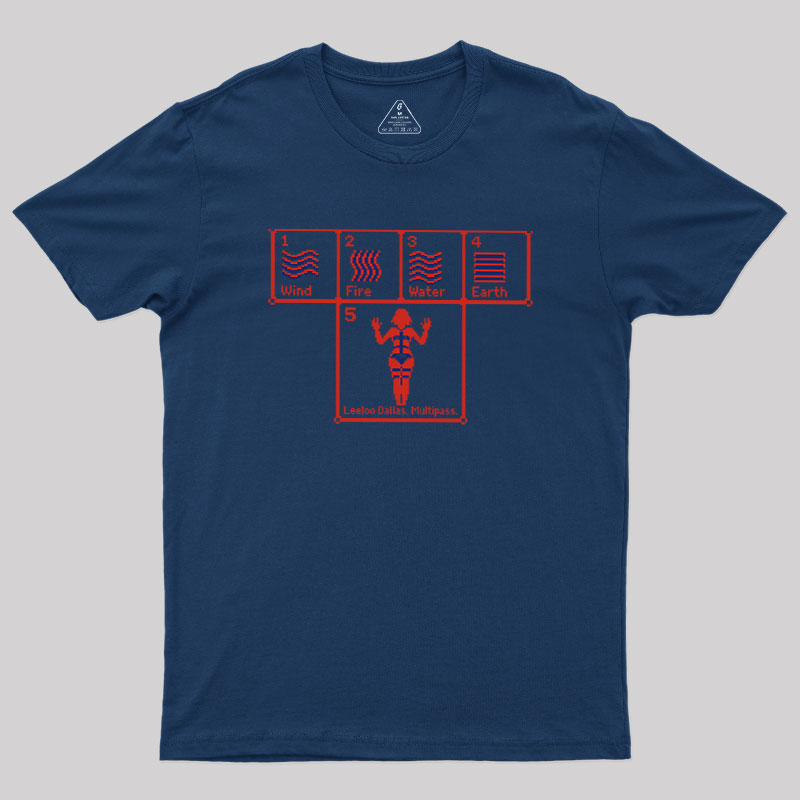 Wind Fire Water Earth Geek T-Shirt