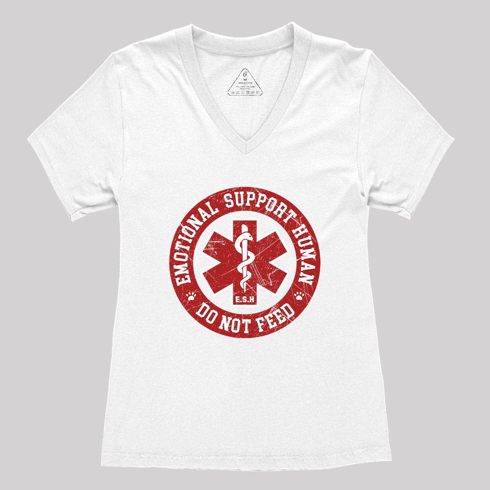 Do Not Feed Geek Women's V-Neck T-shirt