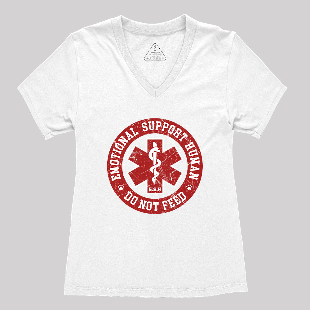 Do Not Feed Geek Women's V-Neck T-shirt