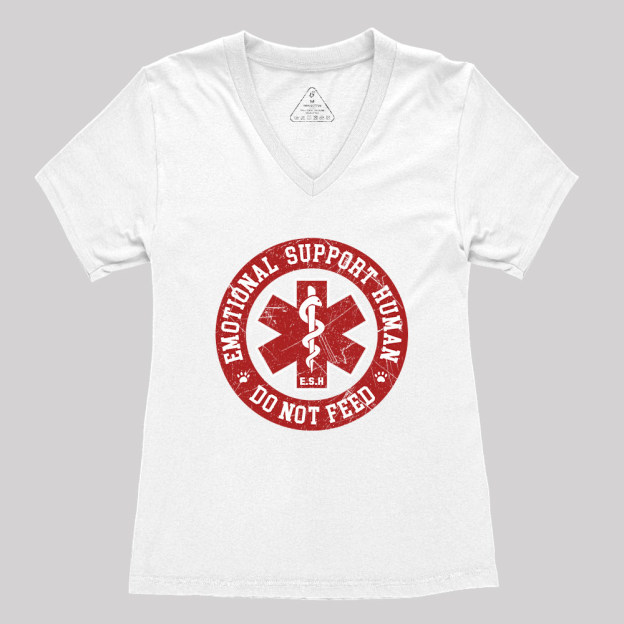 Do Not Feed Geek Women's V-Neck T-shirt