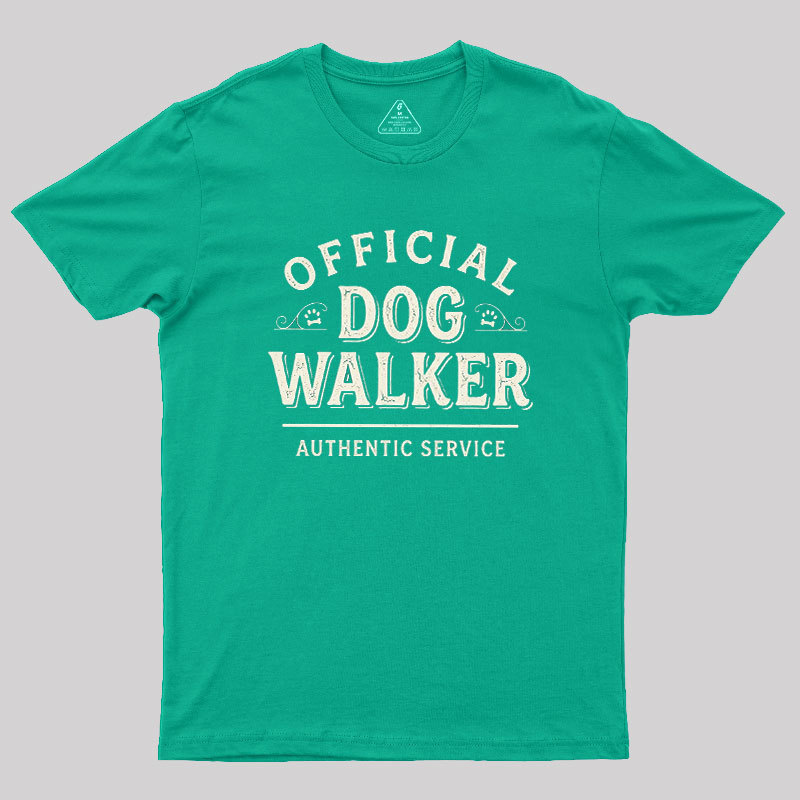 Official Dog Walker Geek T-Shirt