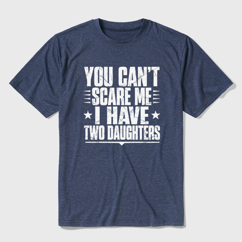 I Have  Two Daughters Ultra Soft Heather Tee