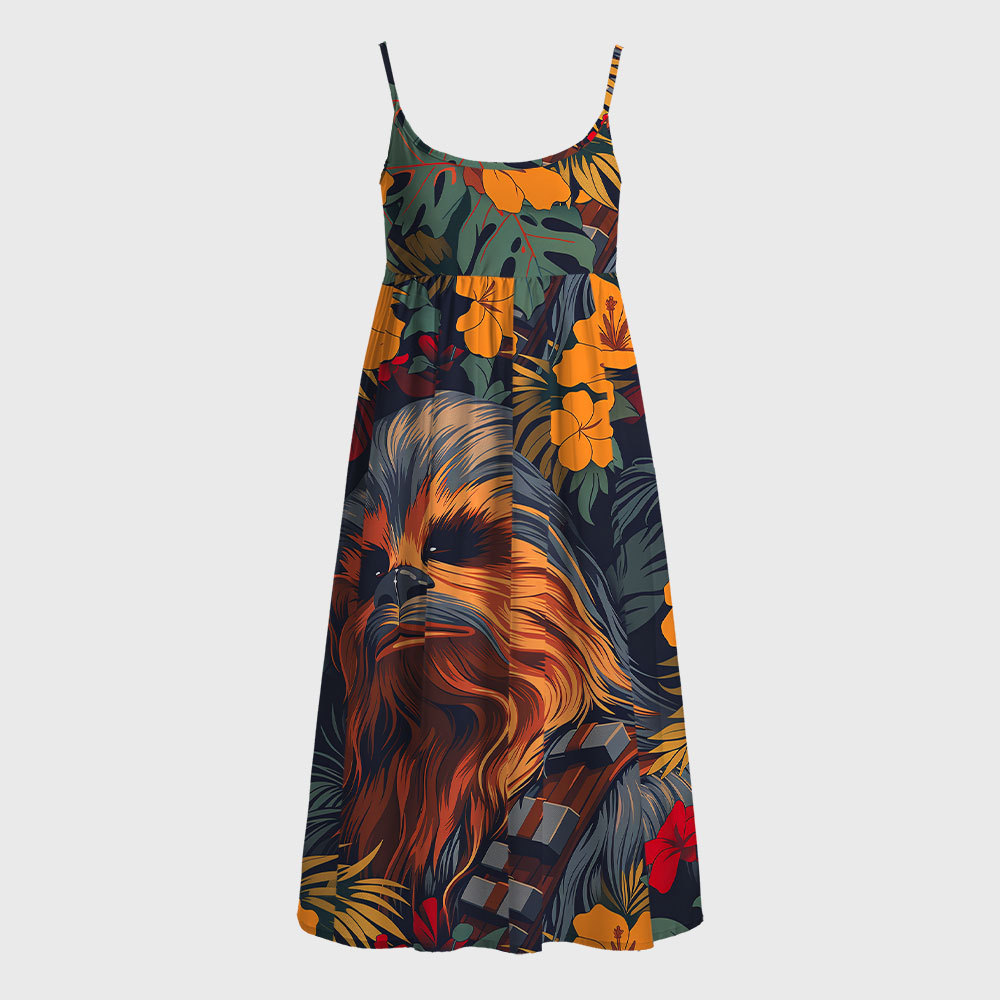 Chewie Flowers and Trees From Geek A-Line Cami Dress