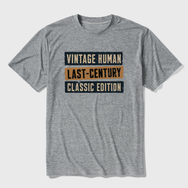 Retro Blueprint Ultra Soft Heather Tee