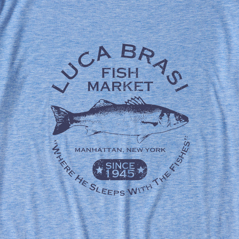 Luca Brasi Fish Market - Since 1945 Ultra Soft Heather Tees