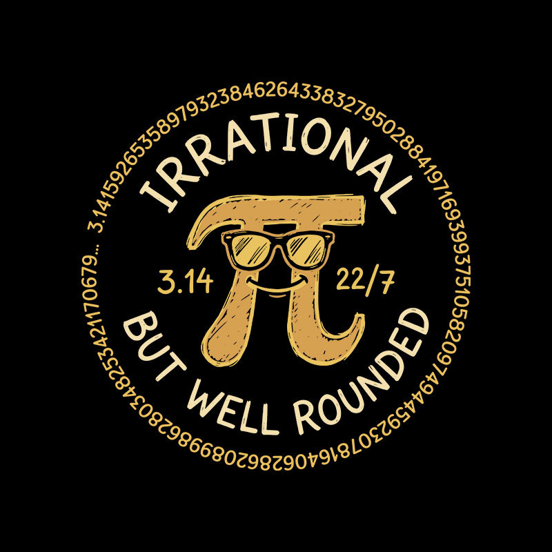 Well-Rounded Pi Geek T-Shirt
