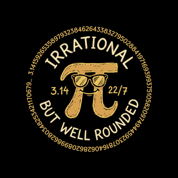 Well-Rounded Pi Geek T-Shirt