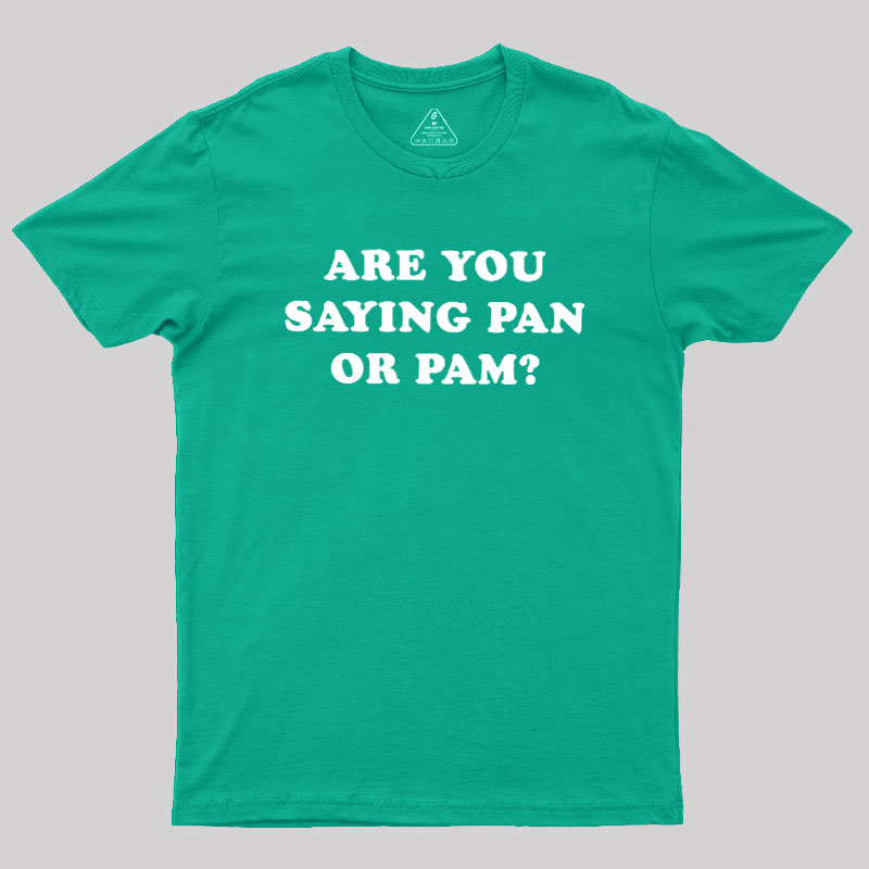 Are You Saying Pan Or Pam Geek T-Shirt