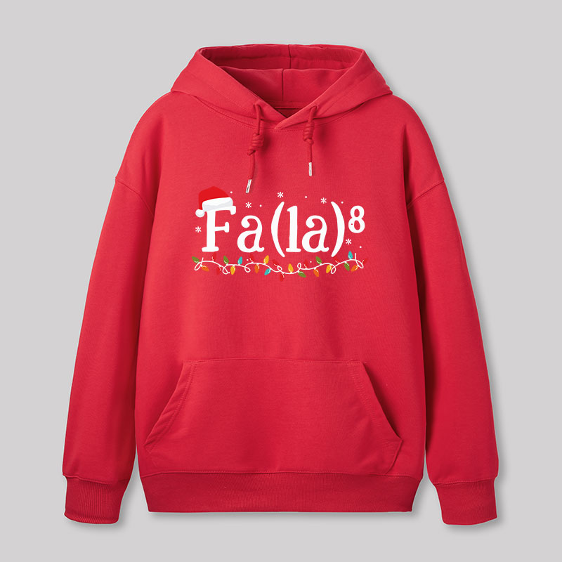 Math Nerd Christmas Fa la la la Geek Hoodie