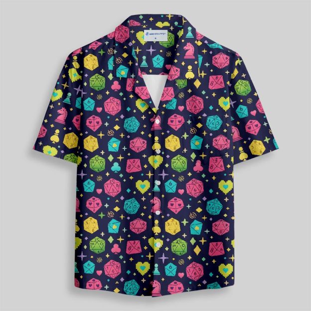  Mystic Dice Glow Button Up Pocket Shirt