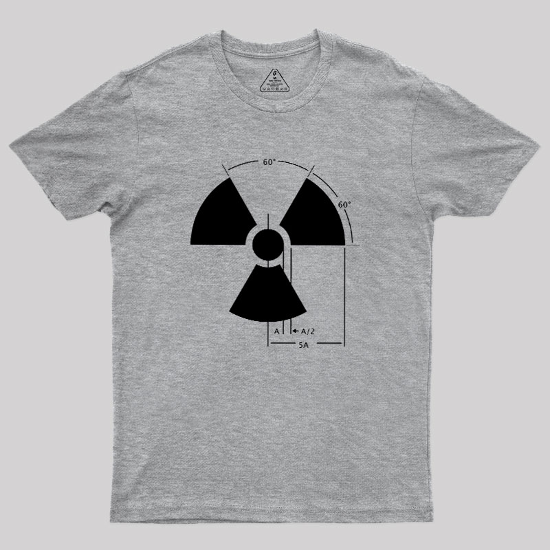 Warning Radiation Sign Geek T-Shirt