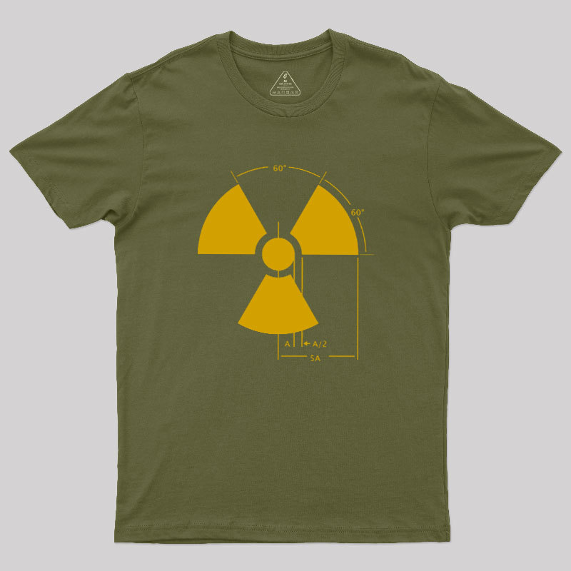 Warning Radiation Sign Geek T-Shirt