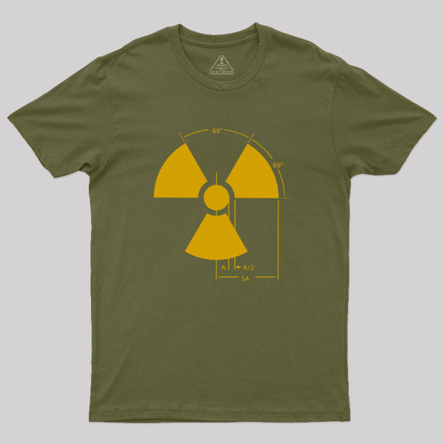 Warning Radiation Sign Geek T-Shirt