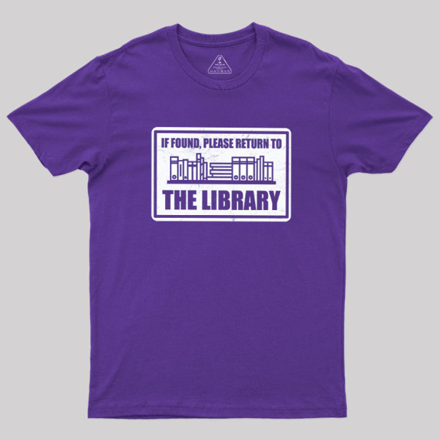 Return to the Library Geek T-Shirt