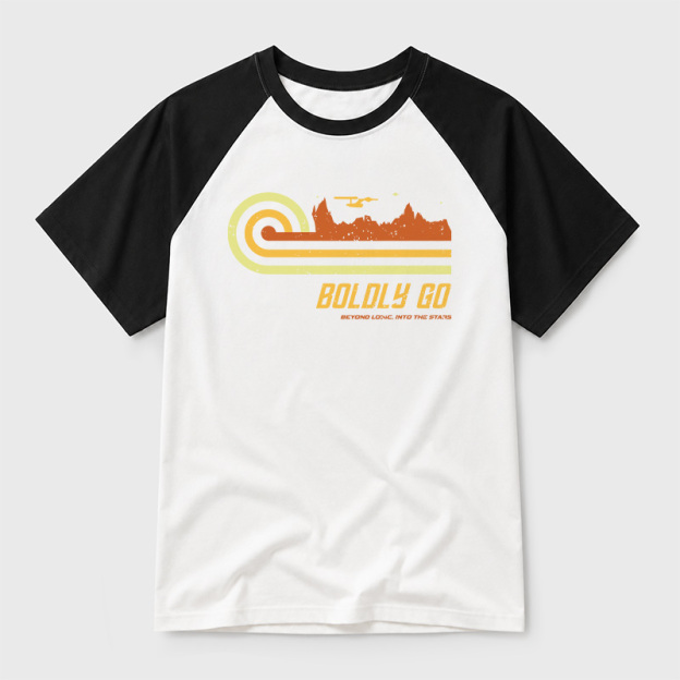 Vintage Starfleet Geek Retro Raglan T-Shirt
