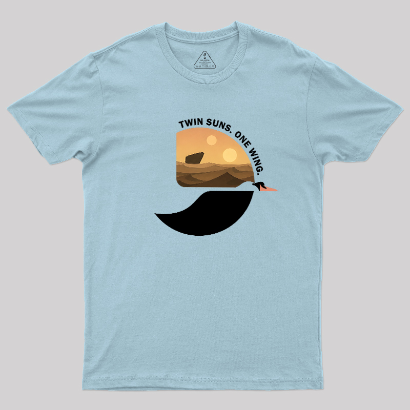 Twin Suns One Wing Geek T-Shirt