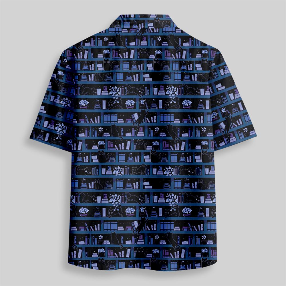 Midnight Catlogue Button Up Pocket Shirt