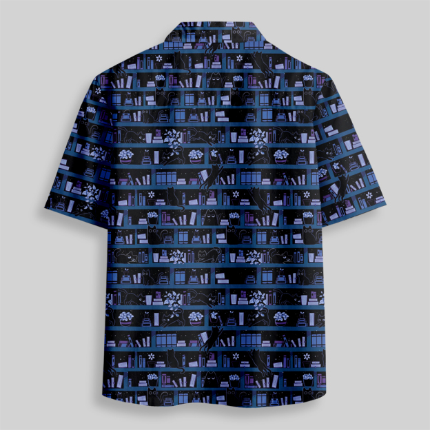 Midnight Catlogue Button Up Pocket Shirt