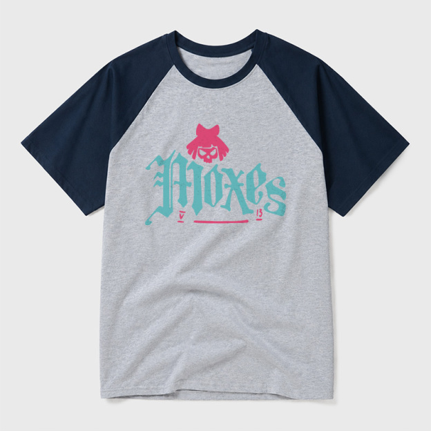 The Moxes-Cyberpunk Geek Retro Raglan T-Shirt