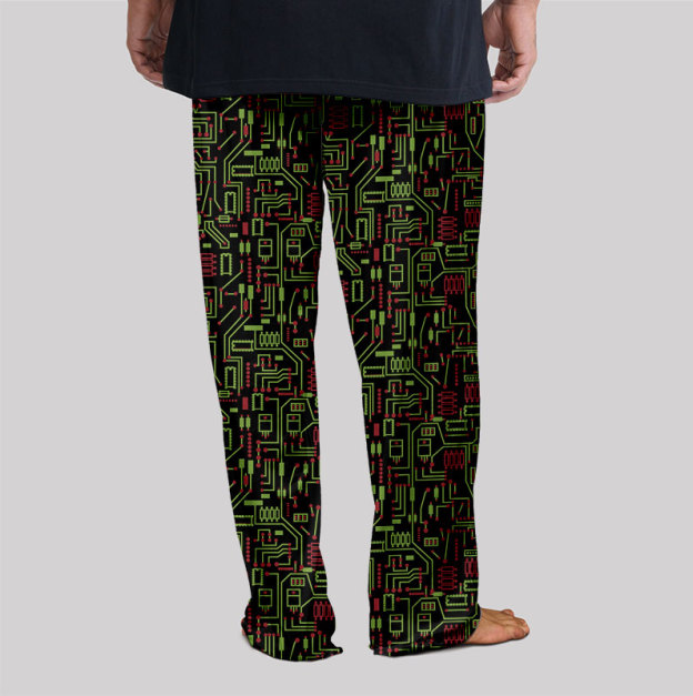 Christmas Circuit Board Geek Loungewear Pants
