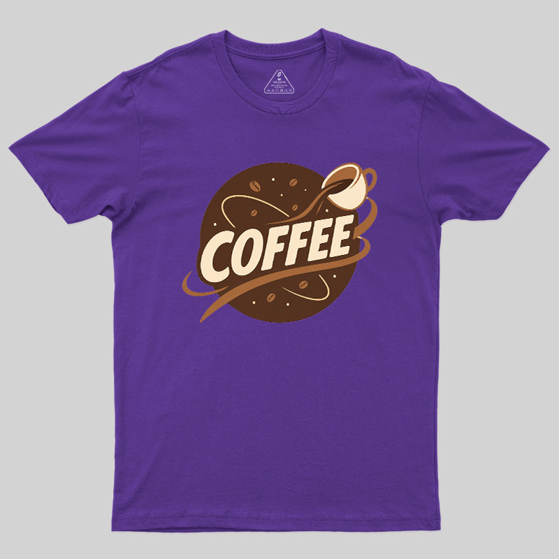 Coffee Lover Pouring Coffee Cup Geek T-Shirt