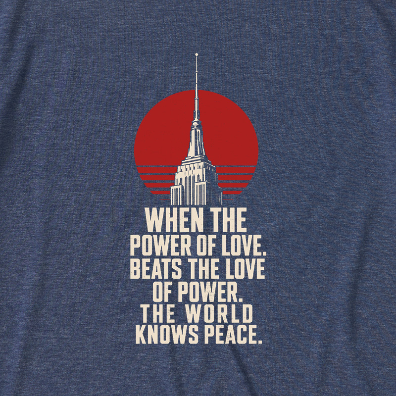 Love Over Power Ultra Soft Heather Tees