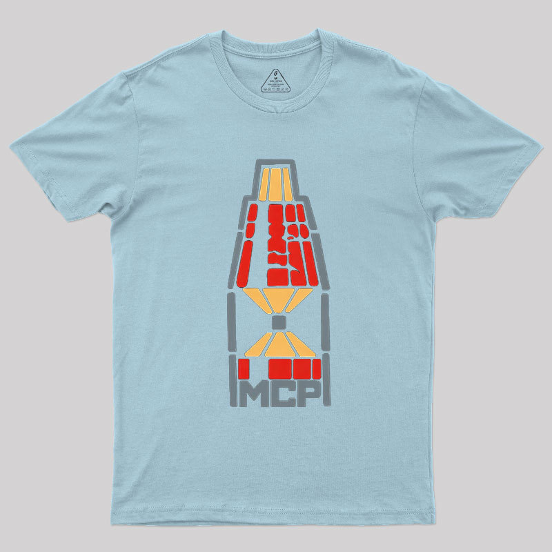 Block Space Rocket Coding Geek T-Shirt