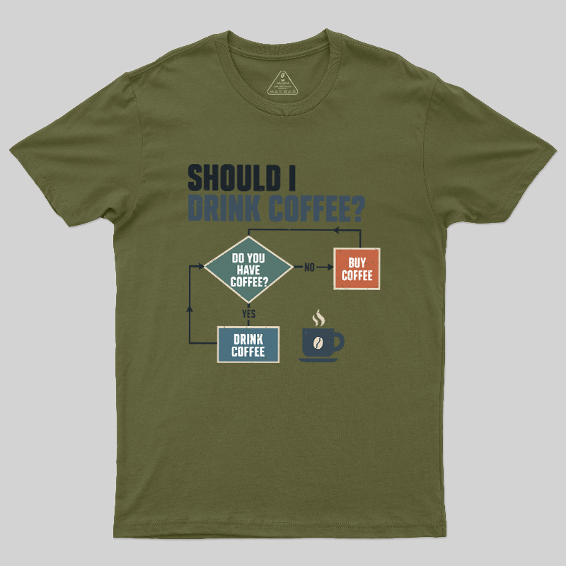 Should I Drink Coffee Geek T-Shirt