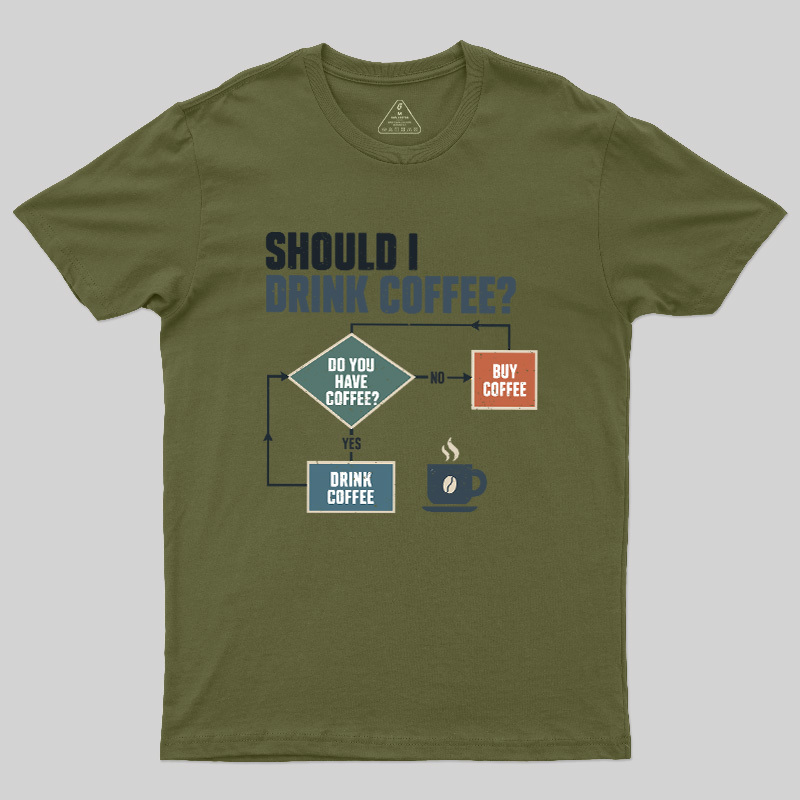 Should I Drink Coffee Geek T-Shirt