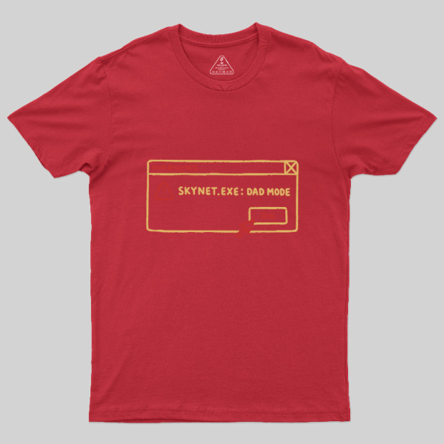 AI Dad Mode Warning Geek T-Shirt