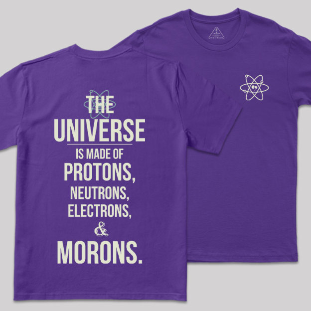 Atomic Humor Front and Back Printed Geek T-Shirt