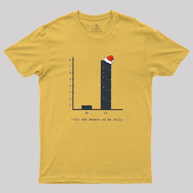Christmas Carol Math Bar Graph Baseball ? Geek T-Shirt