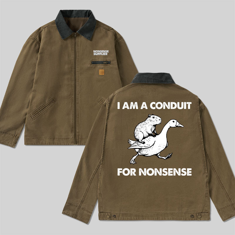 Geeksoutfit Nonsense Supplier Classic Work Jacket for Sale