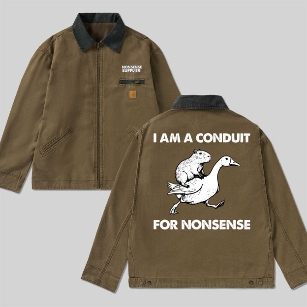 Geeksoutfit Nonsense Supplier Classic Work Jacket for Sale
