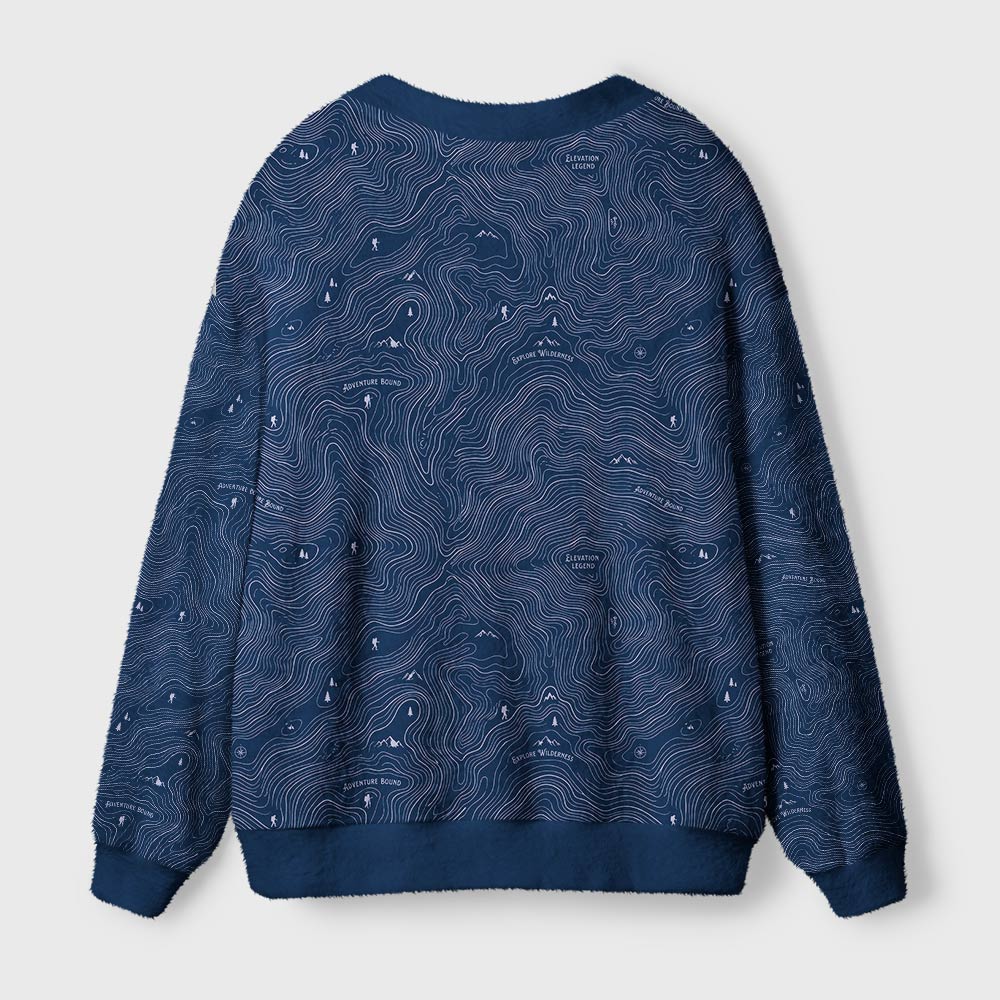 Blue Elevation Geek Ugly Cardigan Sweaters