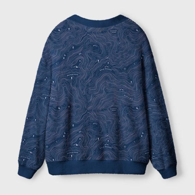 Blue Elevation Geek Ugly Cardigan Sweaters