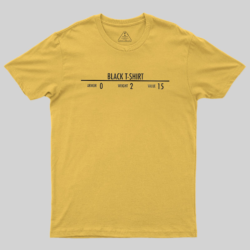 Black Oversized Geek T-Shirt