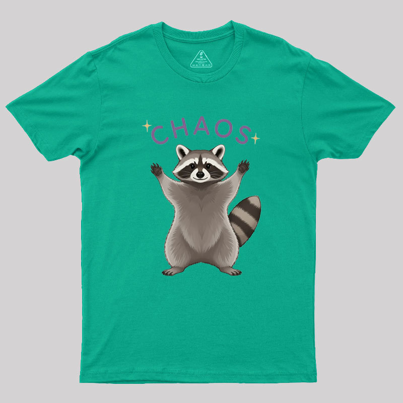 Raccoon Chaos Geek T-Shirt