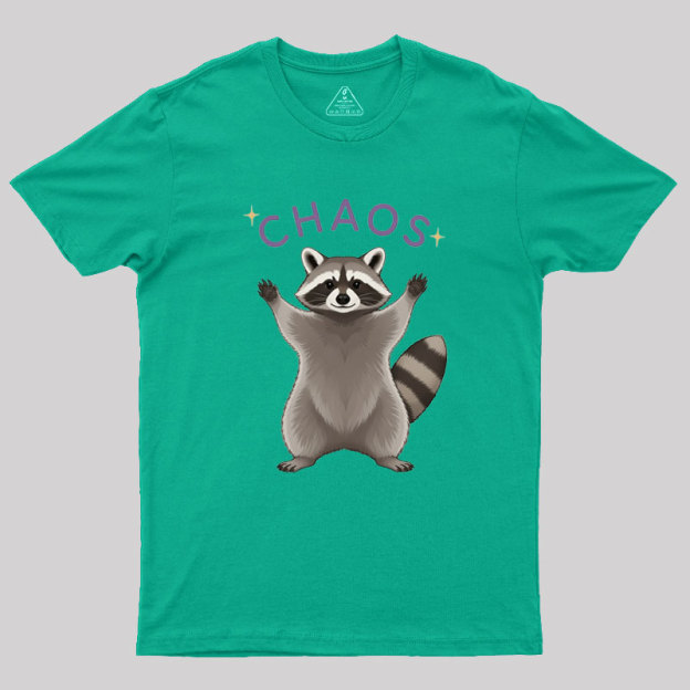 Raccoon Chaos Geek T-Shirt